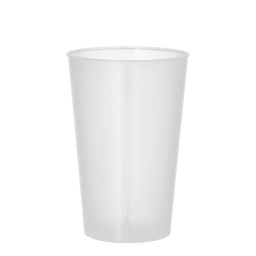 15 x 15 Mehrweg-Trinkbecher PP 0,3 l Ø 8 cm · 11,7 cm transluzent extra stabil