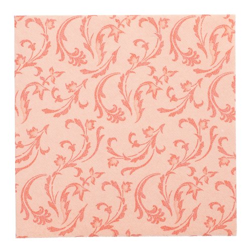 8 x 20 Servietten "ROYAL Collection" 1/4-Falz 40 cm x 40 cm nektarine "Damascato"