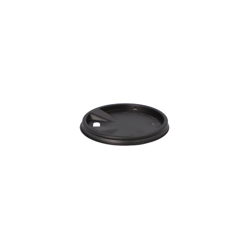 10 x 100 Deckel PS "To Go" rund Ø 6,3 cm schwarz