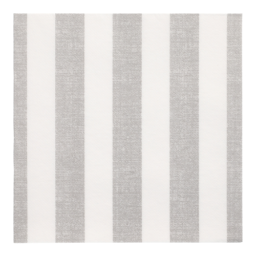 8 x 20 Servietten "ROYAL Collection" 1/4-Falz 40 cm x 40 cm grau "Lines"