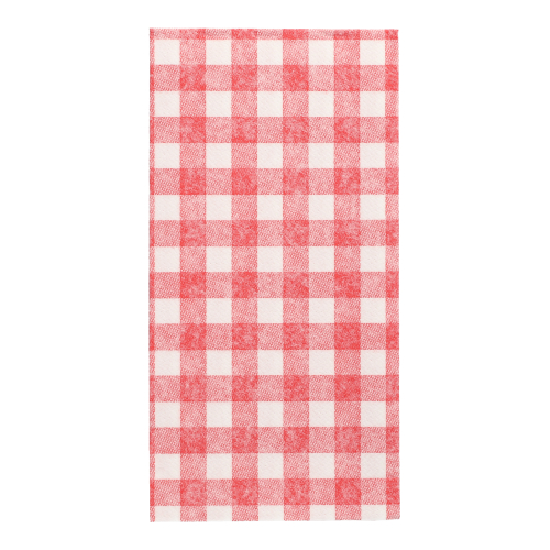 5 x 50 Servietten "ROYAL Collection" 1/8-Falz 40 cm x 40 cm rot "Vichy Karo"