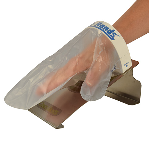 8 x Clean Hands Base Kit Edelstahl 11,5 cm x 12,7 cm x 22 cm silber
