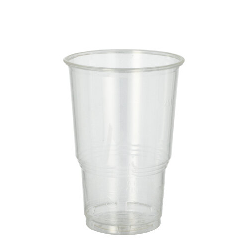 15 x 25 Kaltgetränkebecher, PLA "pure" 0,25 l Ø 7,8 cm · 11 cm glasklar mit Schaumrand