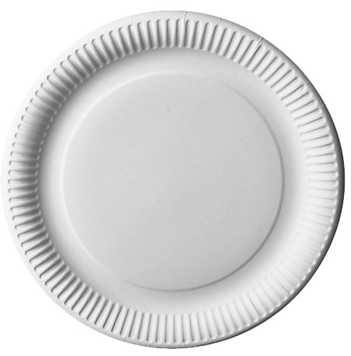 20 x 12 Teller, Pappe "pure" rund Ø 29 cm weiss
