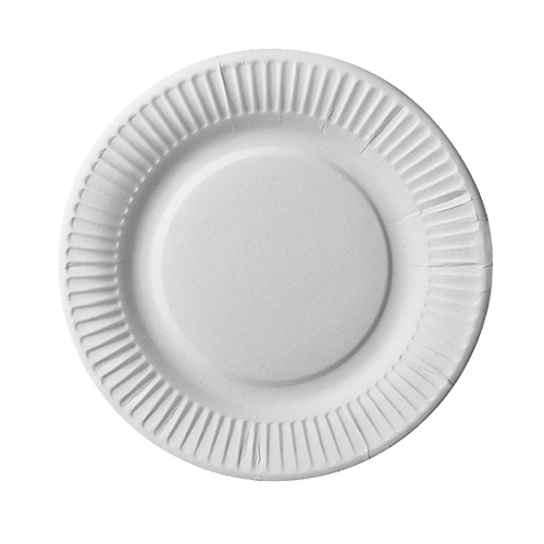 25 x 25 Teller, Pappe "pure" rund Ø 19 cm weiss