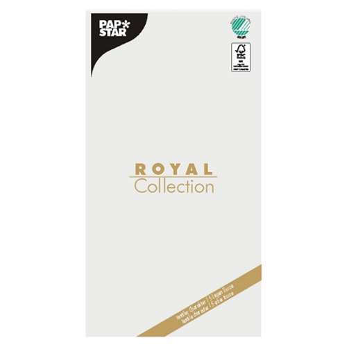 10 x Tischdecke, Tissue "ROYAL Collection" 120 cm x 180 cm weiss