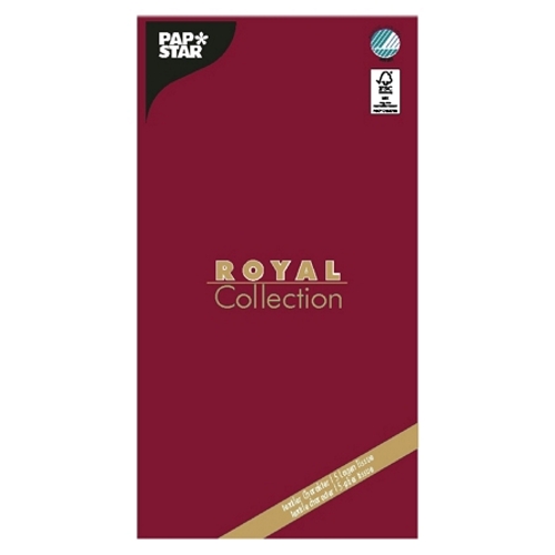 10 x Tischdecke, Tissue "ROYAL Collection" 120 cm x 180 cm bordeaux