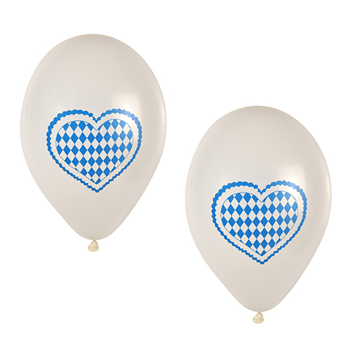 12 x 20 Luftballons Ø 25 cm "Bayrisch Blau"