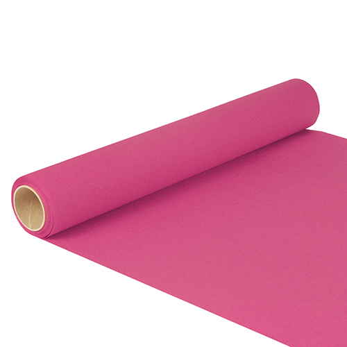 6 x Tischläufer, Tissue "ROYAL Collection" 5 m x 40 cm fuchsia