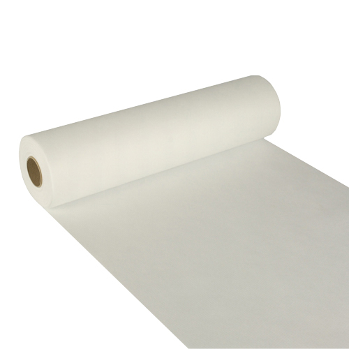 4 x Tischläufer, stoffähnlich, Vlies "soft selection" 24 m x 40 cm weiss