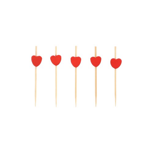 15 x 40 Fingerfood - Picker 7 cm "Heart"