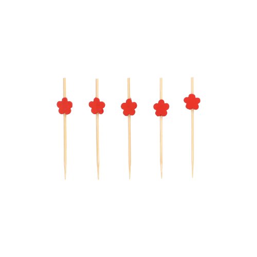 10 x 100 Fingerfood - Picker 7 cm "Flower"