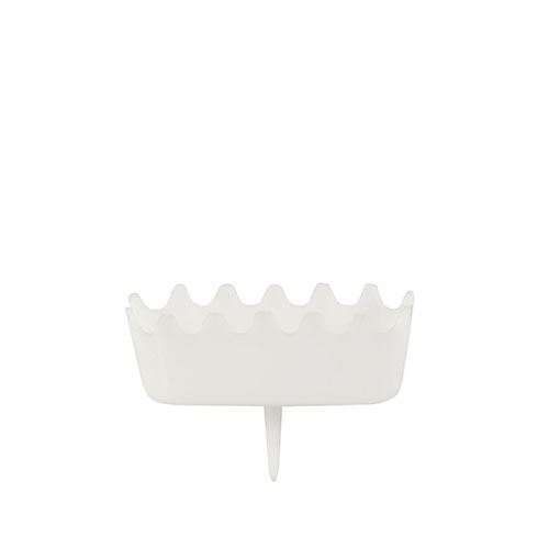 12 x Halter für Zahlenkerzen 3,8 cm x 4,9 cm x 1,2 cm weiss