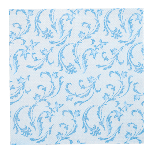 5 x 50 Servietten "ROYAL Collection" 1/4-Falz 40 cm x 40 cm türkis "Damascato"