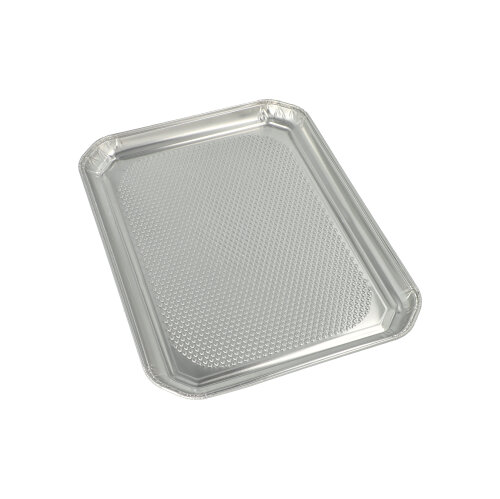 15 x 3 Servierplatten, Alu eckig 35 cm x 26 cm