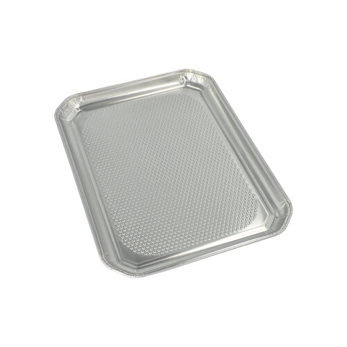 20 x 5 Servierplatten, Alu eckig 35 cm x 26 cm