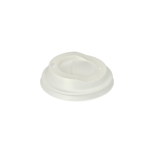 20 x 50 Dom-Deckel, C-PLA rund Ø 8 cm · 2,1 cm weiss