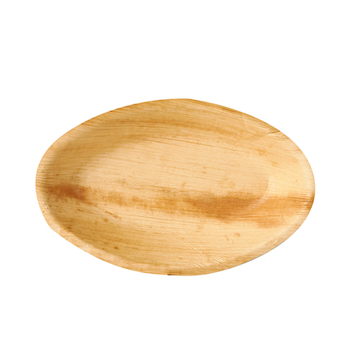 4 x 25 Schalen, Palmblatt "pure" oval 300 ml 20 cm x 12,5 cm x 3 cm