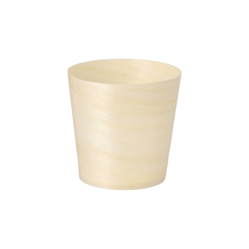 10 x 50 Fingerfood - Schalen, Holz "pure" rund Ø 6 cm · 6 cm