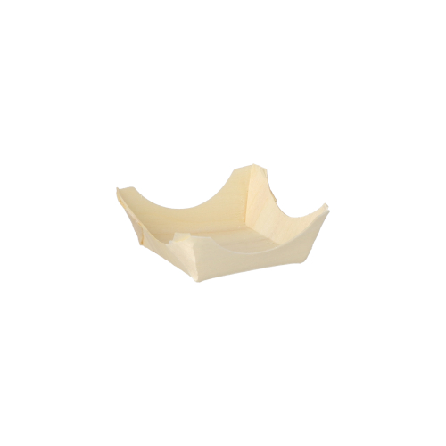 10 x 50 Fingerfood - Schalen, Holz "pure" eckig 1,5 cm x 4 cm x 4 cm
