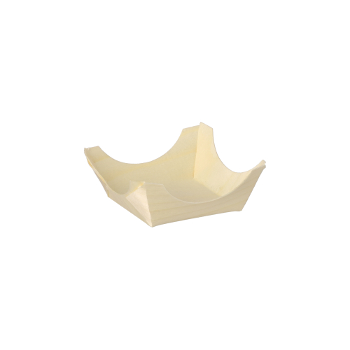 10 x 50 Fingerfood - Schalen, Holz "pure" eckig 2,5 cm x 6 cm x 6 cm