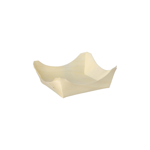10 x 50 Fingerfood - Schalen, Holz "pure" eckig 3 cm x 8 cm x 8 cm