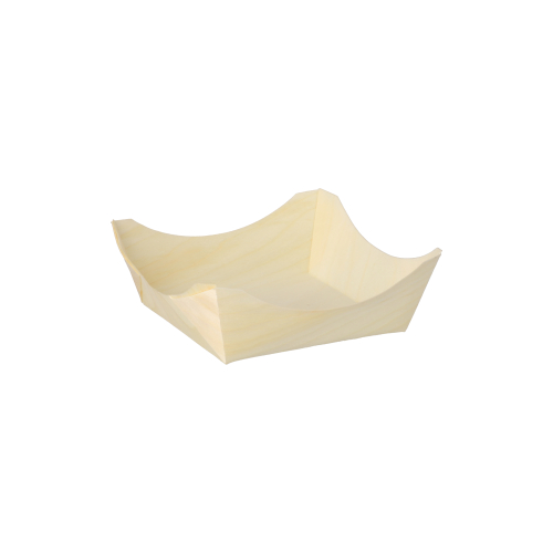 10 x 50 Fingerfood - Schalen, Holz "pure" eckig 3,5 cm x 10 cm x 10 cm