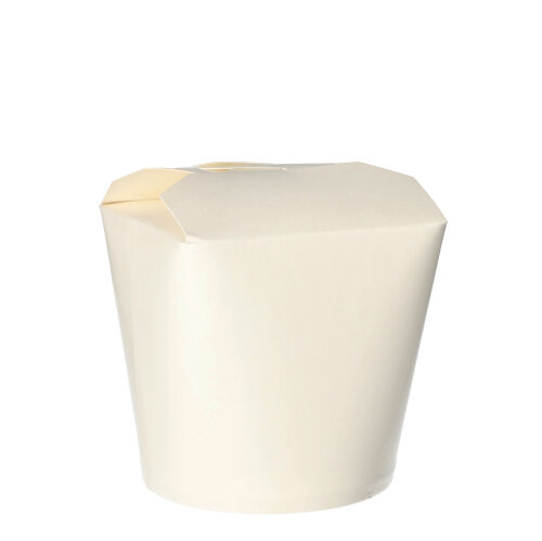 10 x 50 Snackboxen "ASIA" rund 750 ml 10,1 cm x 10 cm x 9,1 cm weiss