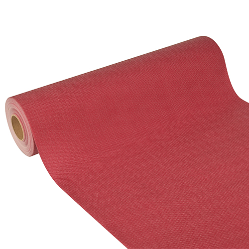 4 x Tischläufer, stoffähnlich, Vlies "soft selection plus" 24 m x 40 cm bordeaux