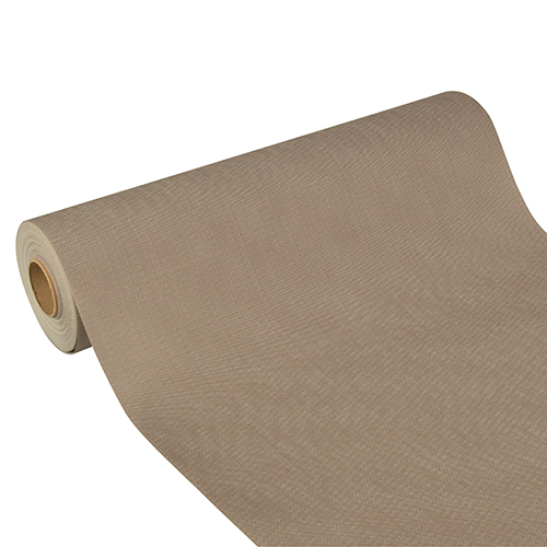 4 x Tischläufer, stoffähnlich, Vlies "soft selection plus" 24 m x 40 cm grau