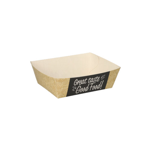 10 x 50 Pommes-Frites-Trays "pure" 3,5 cm x 7 cm x 9 cm "Good Food" klein