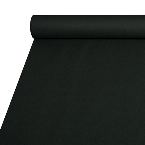 2 x Tischdecke, stoffähnlich, Airlaid 20 m x 1,2 m schwarz