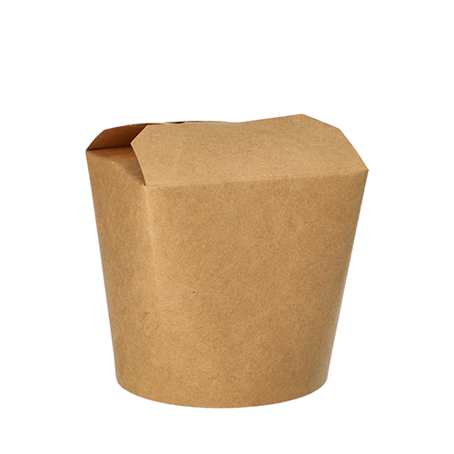 20 x 25 Snackboxen, Pappe rund 760 ml 9,8 cm x 10 cm x 8,8 cm braun