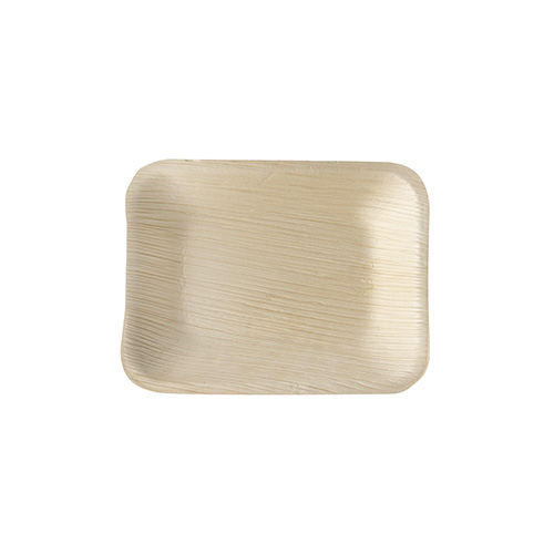 4 x 25 Tabletts, Palmblatt "pure" eckig 16 cm x 12 cm x 2,5 cm