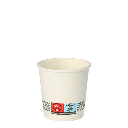 20 x 50 Trinkbecher, Pappe 0,1 l Ø 6,3 cm · 6 cm weiss