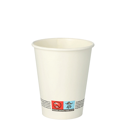 20 x 50 Trinkbecher, Pappe 0,2 l Ø 8 cm · 9,2 cm weiss