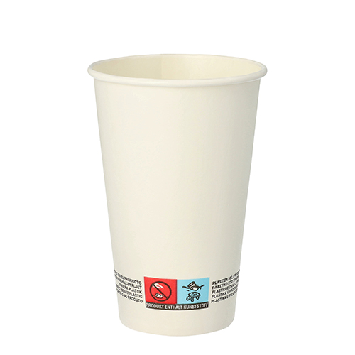 20 x 50 Trinkbecher, Pappe 0,3 l Ø 8 cm · 11,7 cm weiss