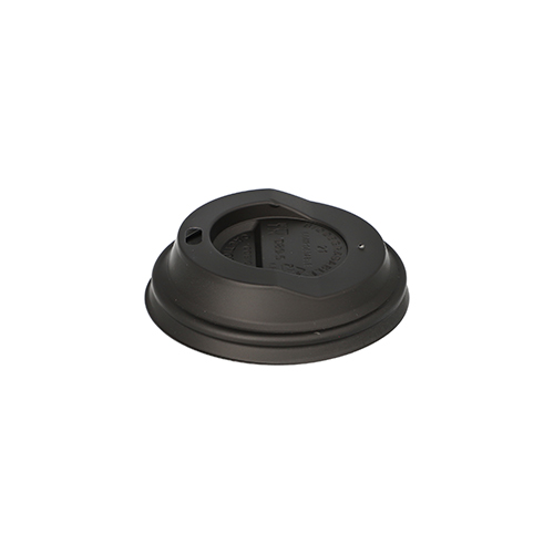 20 x 50 Dom-Deckel, C-PLA rund Ø 8 cm · 2,1 cm schwarz