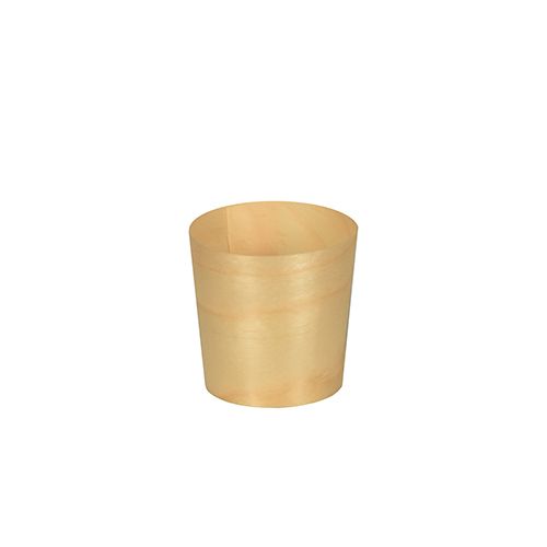 12 x 12 Fingerfood - Schalen, Holz "pure" rund Ø 4,5 cm · 4,5 cm