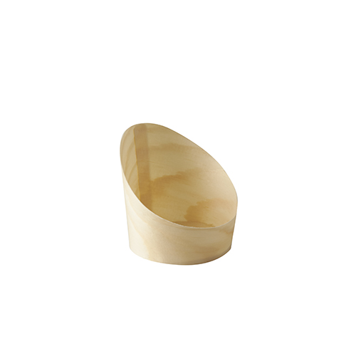 10 x 50 Snackbecher, Holz "pure" Ø 6,5 cm · 7,2 cm