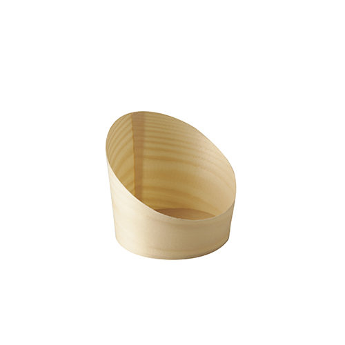 10 x 25 Snackbecher, Holz "pure" Ø 8,2 cm · 8,5 cm