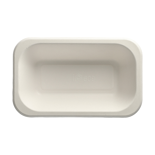 5 x 100 Siegelschalen, Zuckerrohr 950 ml 5,6 cm x 15 cm x 24 cm weiss