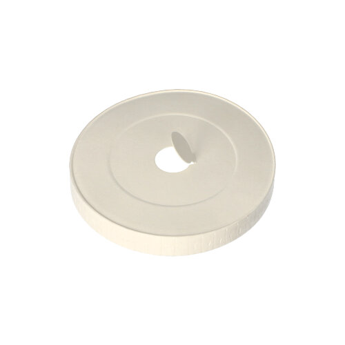 10 x 50 Deckel für Trinkbecher, Pappe rund Ø 8 cm weiss mit Lochung