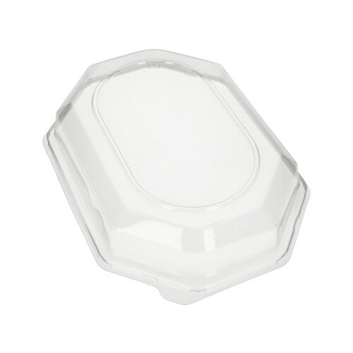 5 x 10 Deckel für Servierplatten, PET 35 cm x 25 cm x 6,3 cm transparent