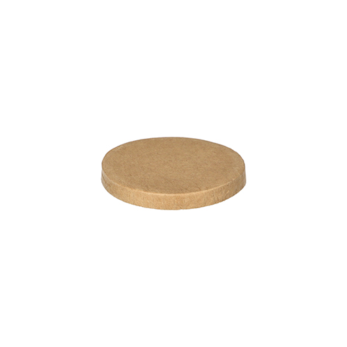 20 x 50 Deckel für Portionsbecher, Pappe rund Ø 6 cm braun
