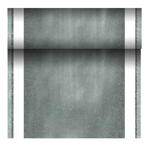 4 x Tischläufer, stoffähnlich, PV-Tissue Mix "ROYAL Collection" 24 m x 40 cm "Chalk"