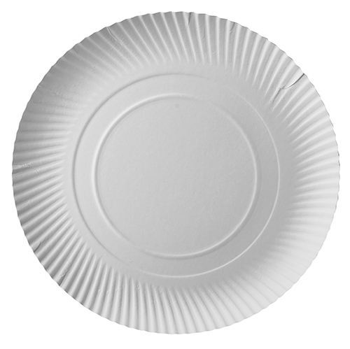 8 x 25 Teller, Pappe "pure" rund Ø 32 cm · 2 cm weiss