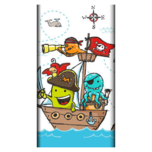 15 x Tischdecke, Papier 120 cm x 180 cm "Pirate Crew"