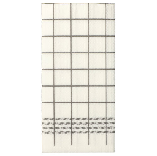 16 x 30 Servietten, 2-lagig "PUNTO" 1/8-Falz 39 cm x 40 cm grau "Kitchen Towel"