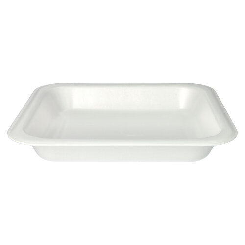 4 x 50 Siegelschalen, XPS 1400 ml 4,2 cm x 24,5 cm x 26,5 cm weiss laminiert